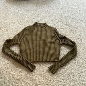 Isabelles Cabinet Green Knit Bodycon Sweater